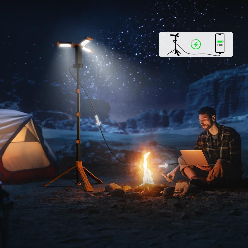 OGERY Z10 Kabelloses Teleskop-Campinglicht mit Ständer