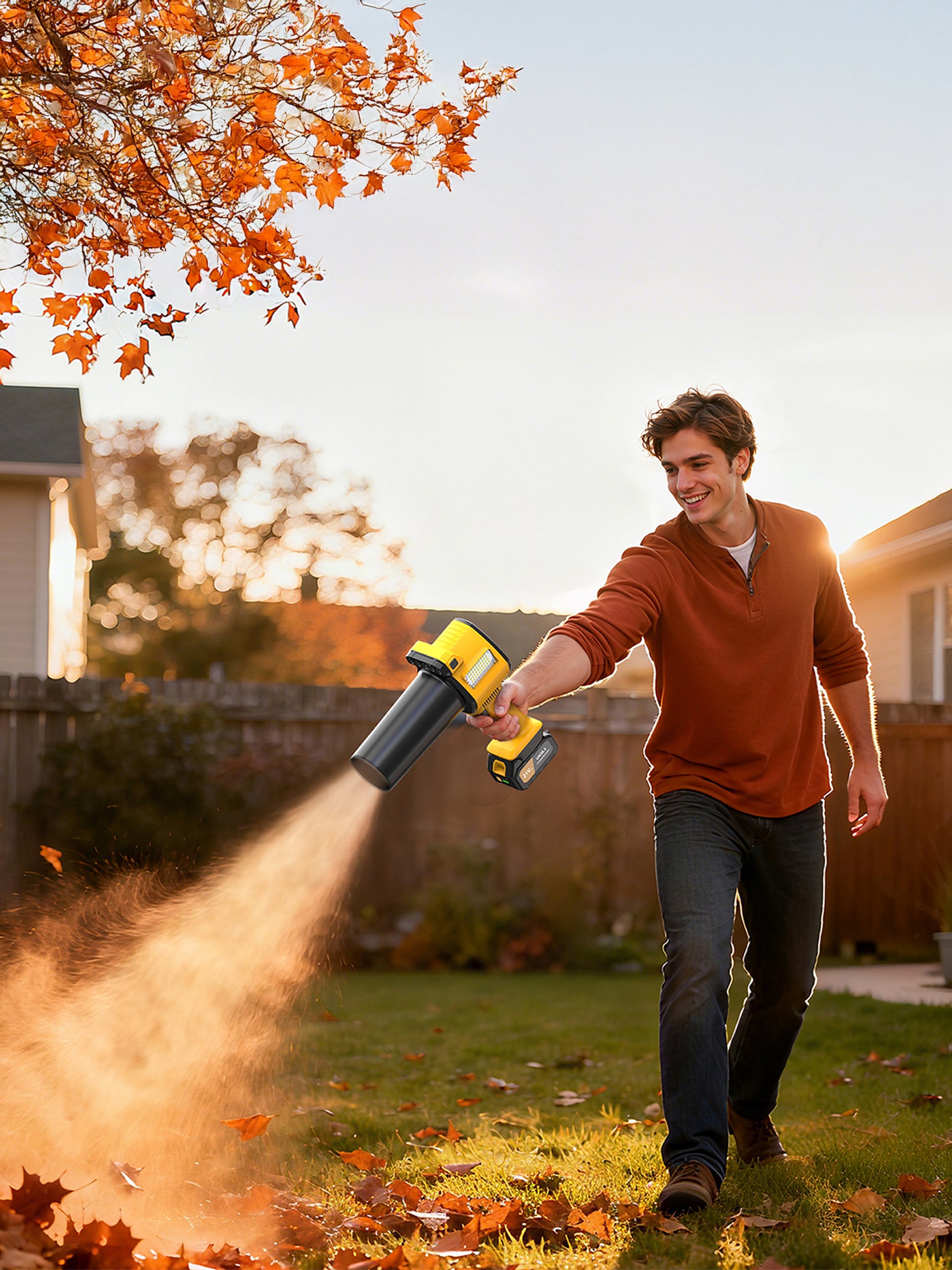 OGERY Leaf Blower Cordless with Lights