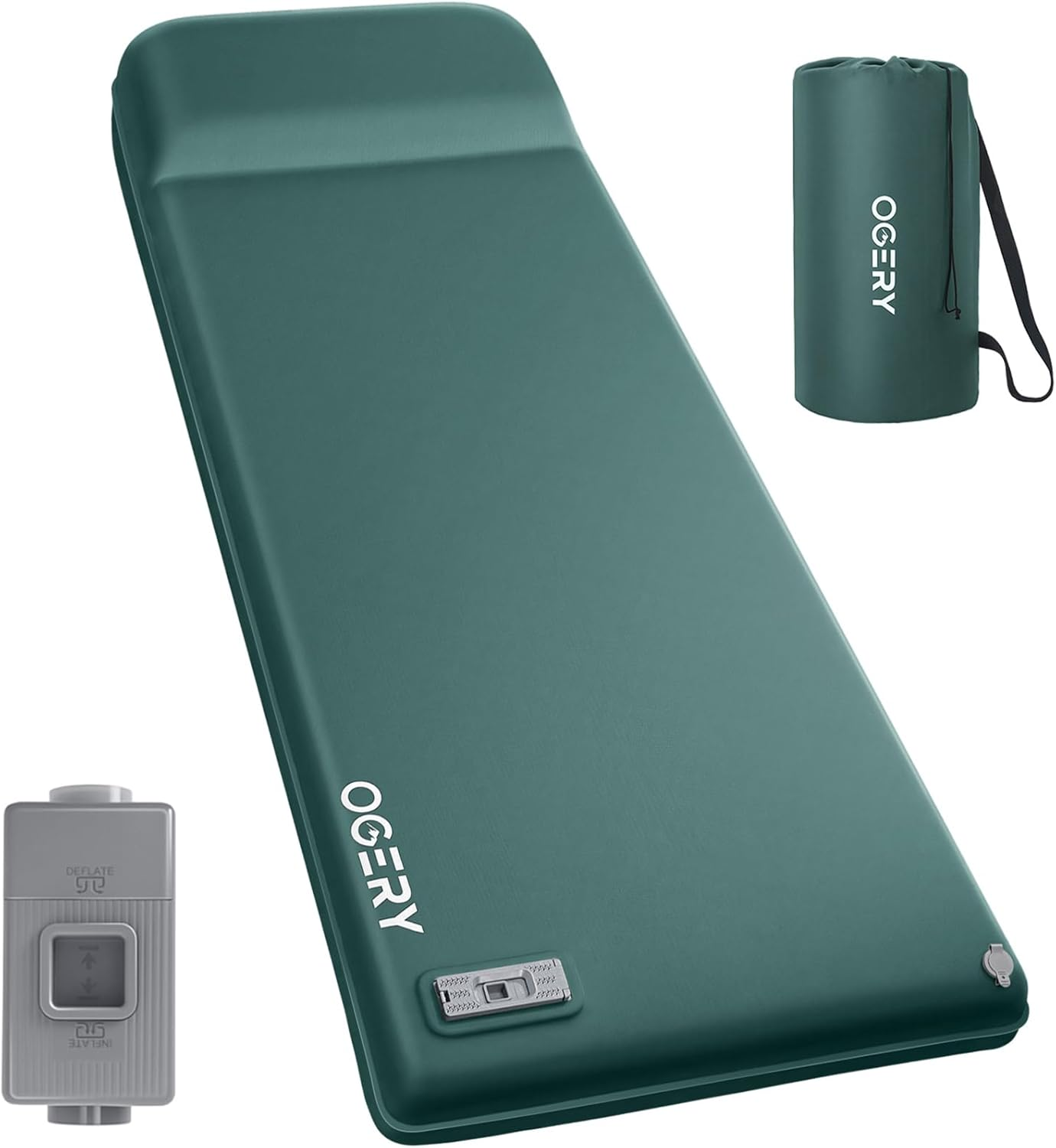 OGERY Self-Inflating Sleeping Pad with Pump & Built-in Pillow
