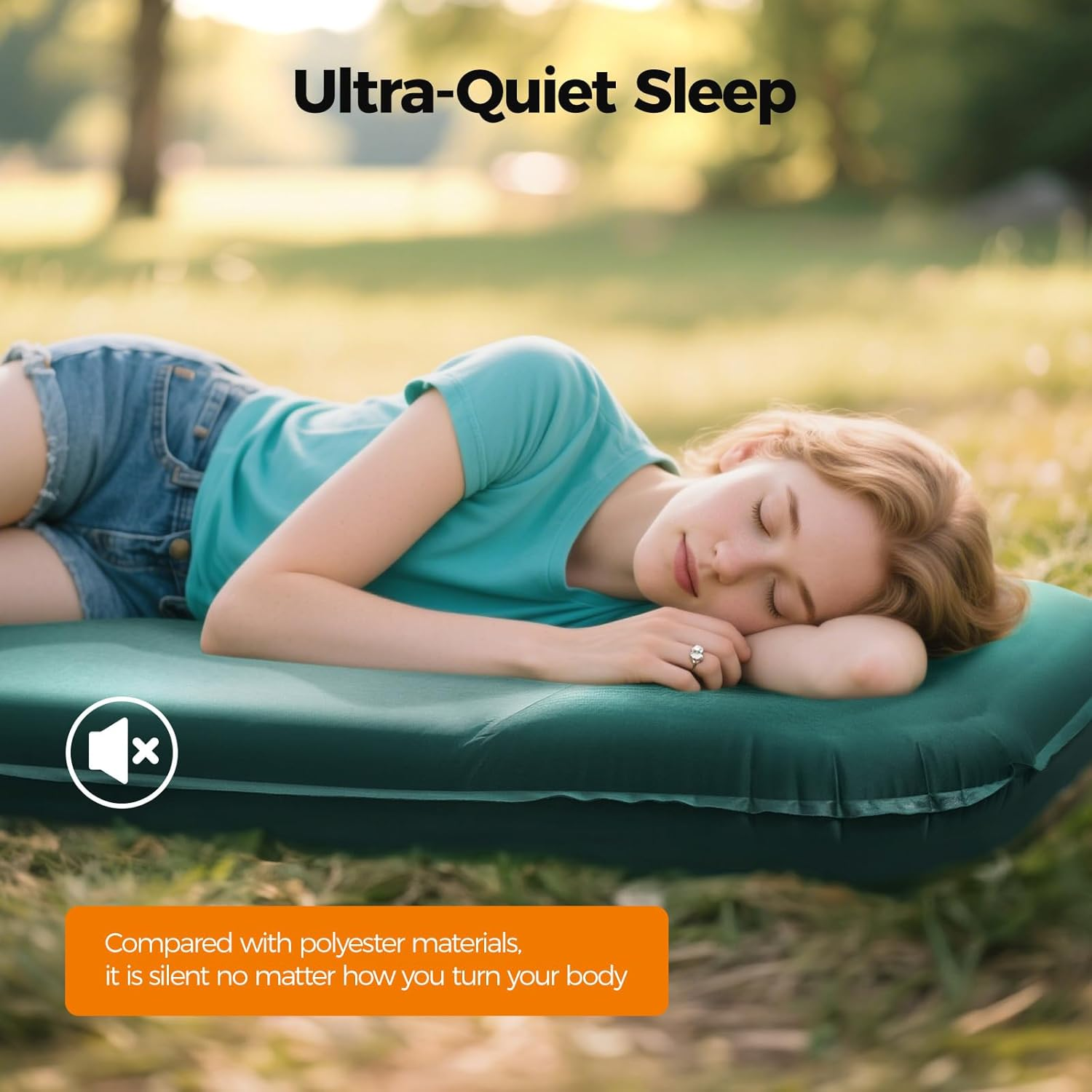 OGERY Self-Inflating Sleeping Pad with Pump & Built-in Pillow