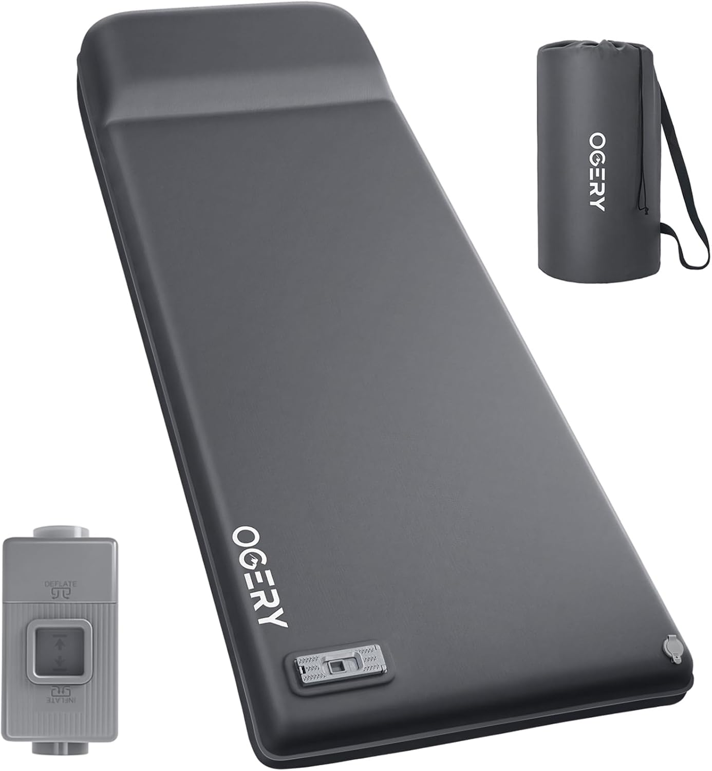 OGERY Self-Inflating Sleeping Pad with Pump & Built-in Pillow