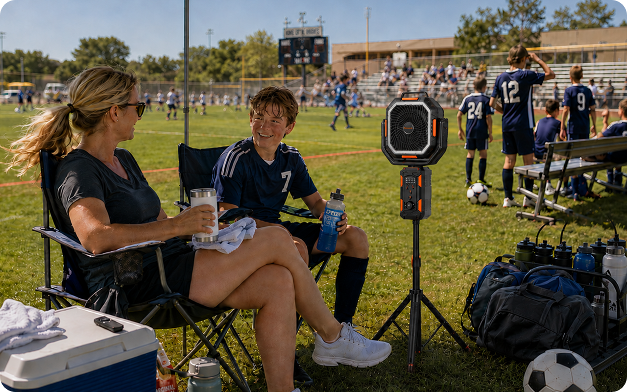 One Fan for Hot Game Days