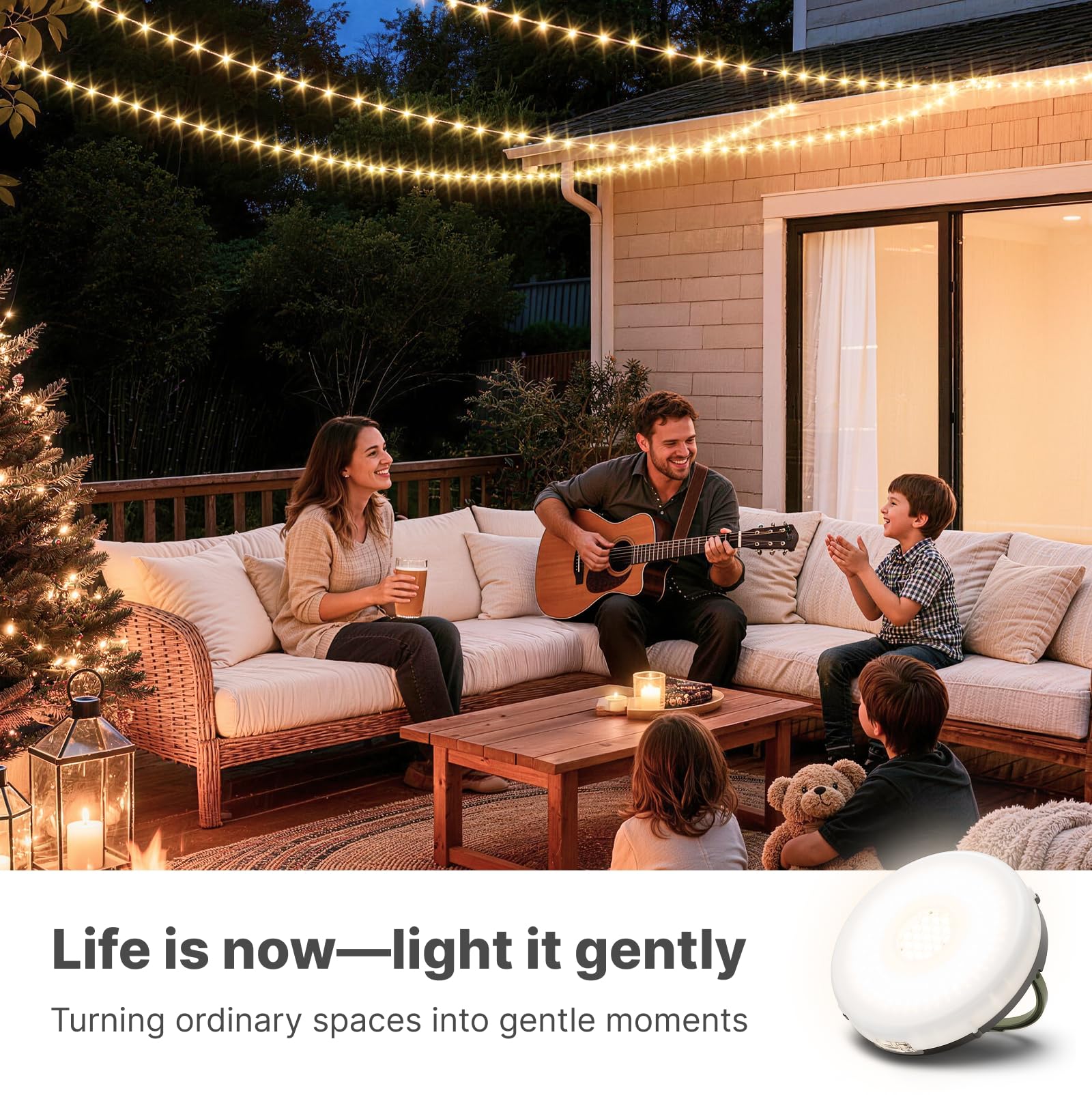 OGERY Solar Camping String Lights