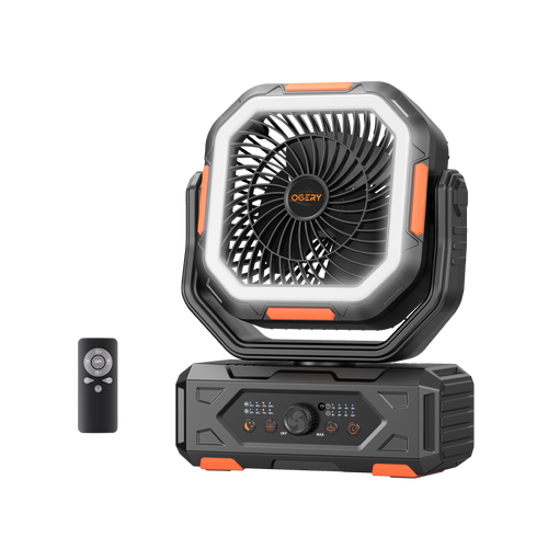 OGERY F11 High Speed Camping Fan with Fast USB-C Charging and Remote