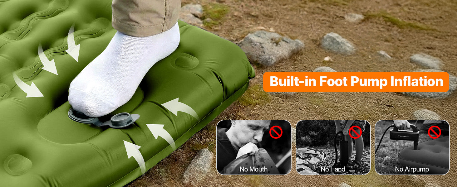 Built-in Foot Pump