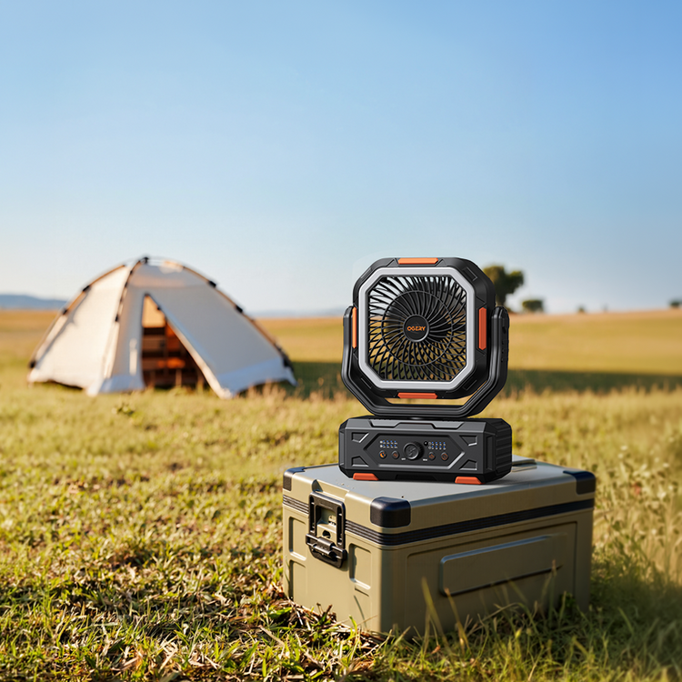 High-Velocity Battery-Powered Fan with Fast Charging