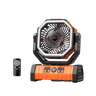 F6 Portable Tent Camping Fan with LED Light and Remote Control
