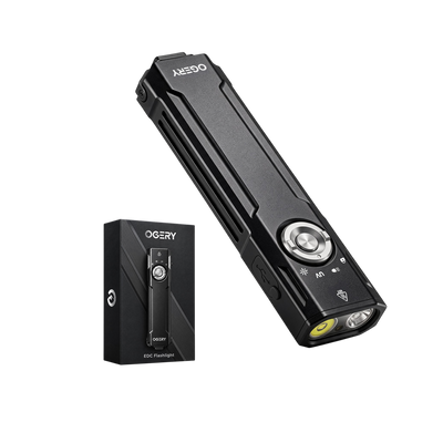 OGERY Rechargeable EDC Pocket Flashlight