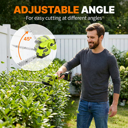 OGERY 21V Cordless Hedge Trimmer & Grass Shears