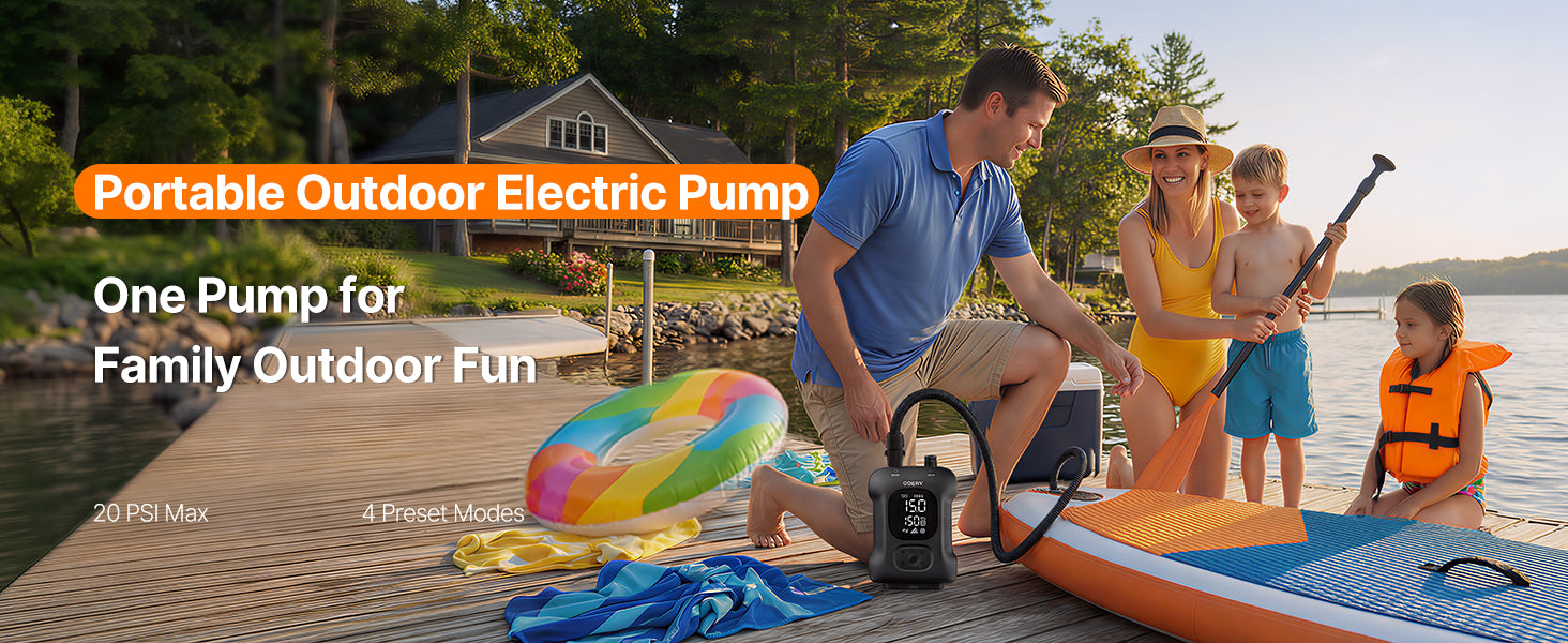 Tragbare elektrische Outdoor-Pumpe
