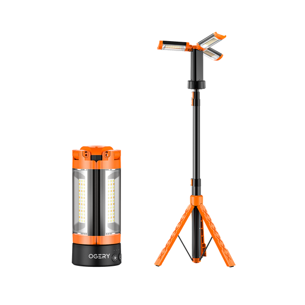 OGERY Z10 Telescopic Camping Light and Cordless Work Light with Stand