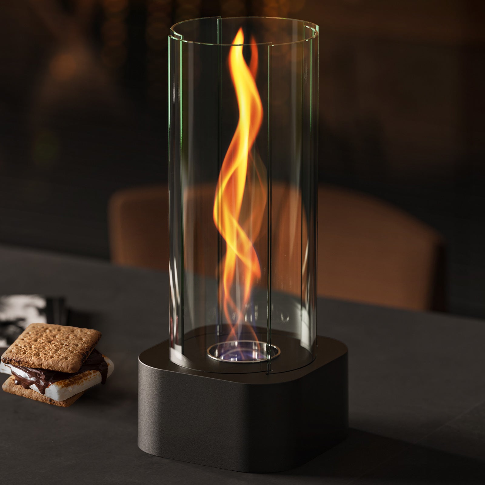 OGERY J1 Tornado Tabletop Firepit with 2 Combustion Chambers