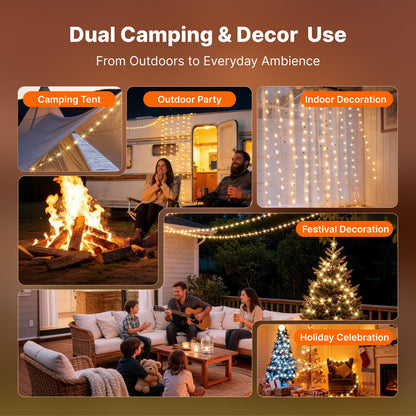 OGERY Solar Camping String Lights