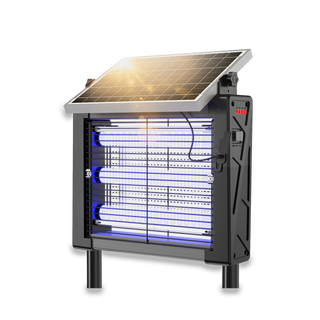 Cordless Bug Zapper with Solar Charging and 3000V Grid
