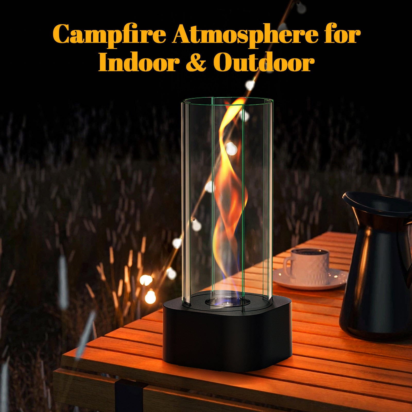 OGERY J1 Tornado Tabletop Firepit with 2 Combustion Chambers